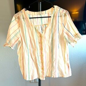 Madewell blouse candy stripe 🍭